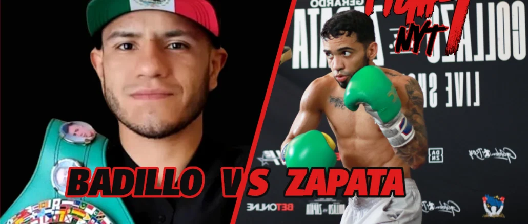 Erick Badillo och Gerardo Zapata inför eliminationsmatch i junior flugvikt