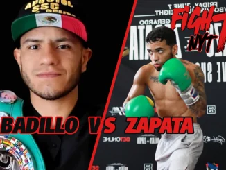 Erick Badillo och Gerardo Zapata inför eliminationsmatch i junior flugvikt