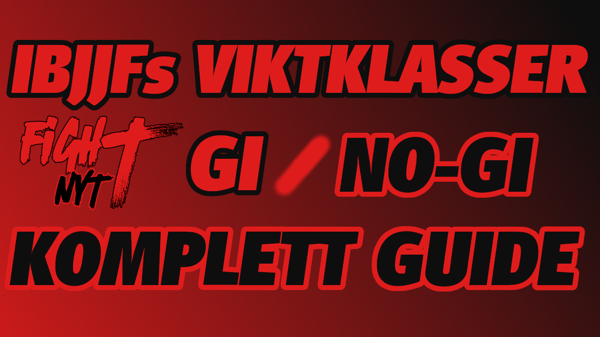 Guide till IBJJFs viktklasser i BJJ