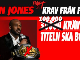 Jon Jones med UFC-bälte – fans kräver att han fråntas titeln efter namninsamling på över 100 000 underskrifter.