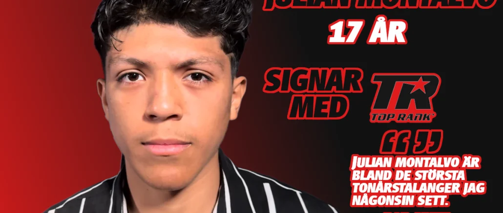 Julian Montalvo skriver på för Top Rank som 17-åring