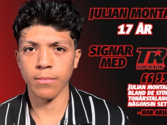Julian Montalvo skriver på för Top Rank som 17-åring