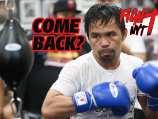 Manny Pacquiao i träning inför sin comeback-match mot Mario Barrios