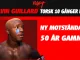Melvin Guillard efter förlust med en tecknad tår under ögat – rubrik: "Torsk 10 gånger i rad" och text: "Ny motståndare 50 år gammal