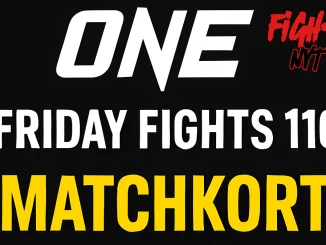 ONE Friday Fights 110 – Matchkort och info inför galan i Bangkok