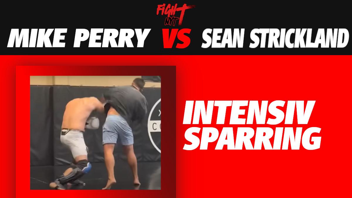 Mike Perry och Sean Strickland i intensiv sparring