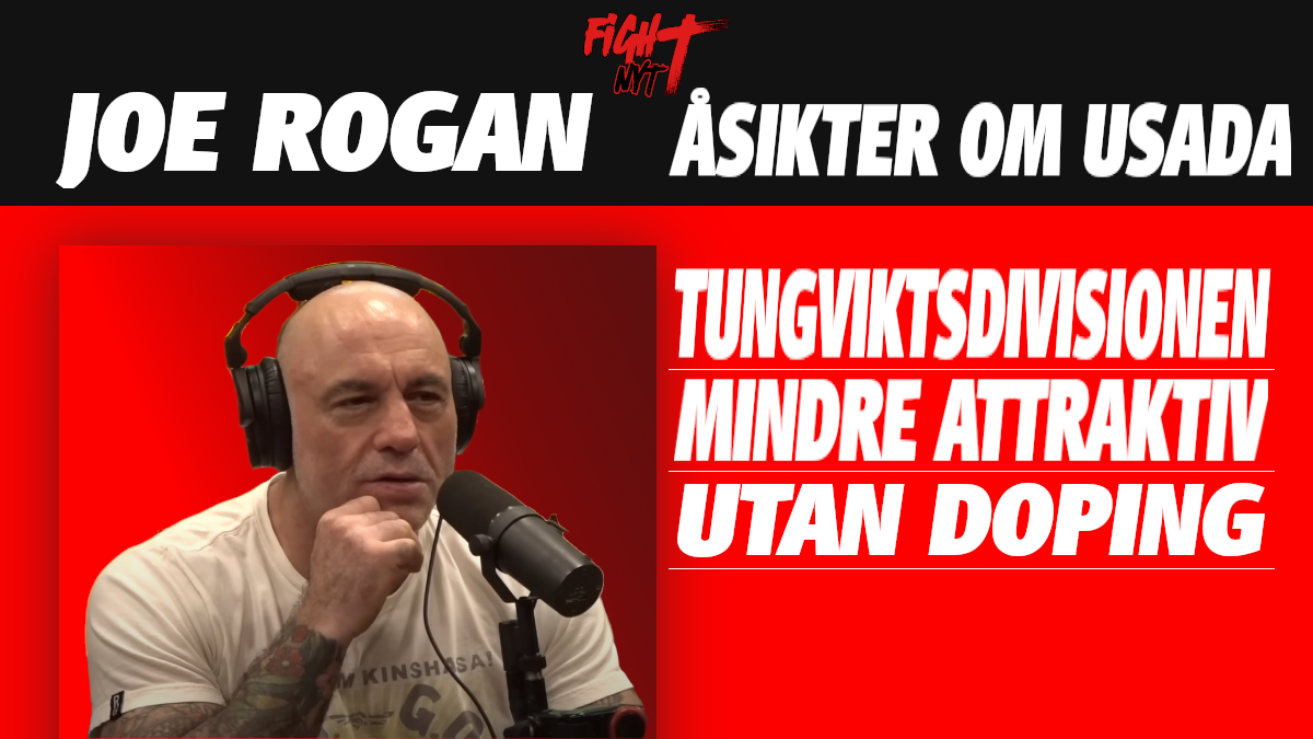 Joe Rogan: UFC-tungviktarna var bättre med doping